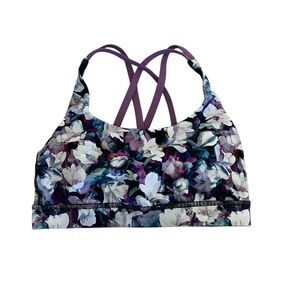 Lululemon Energy Utopia Multi/Vintage Plum Sports Bra 💜